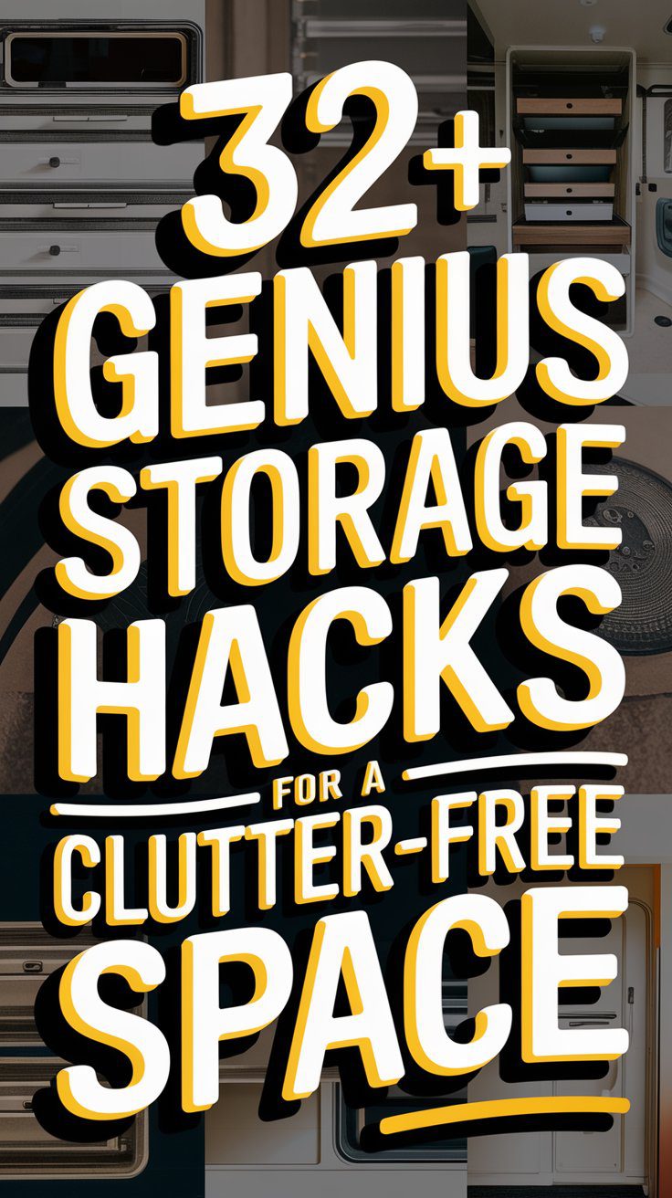 32 + Genius RV Storage Hacks for a Clutter-Free Space - rvshowoff.com