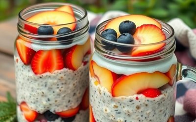 Nutritious Overnight Oats with Seasonal Fruits for Camping (Recipe)