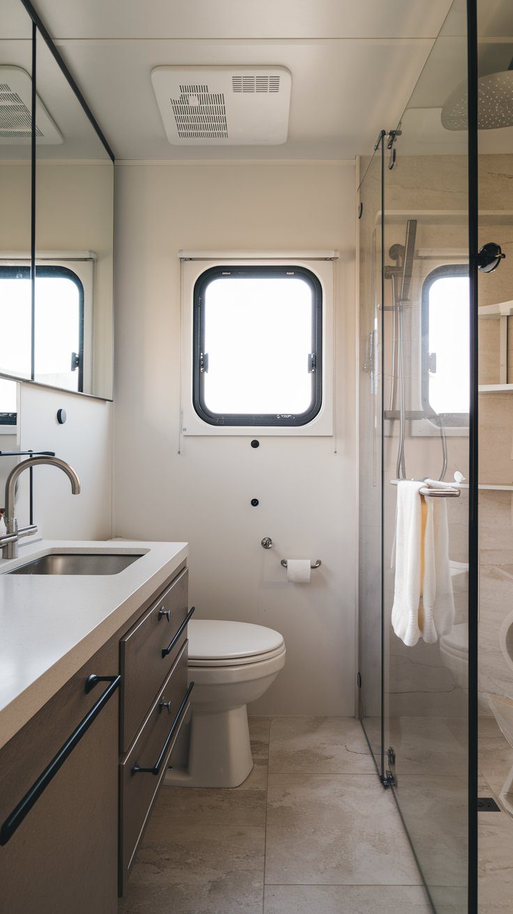 31 RV Bathrooms That Feel Like a Spa Retreat - rvshowoff.com