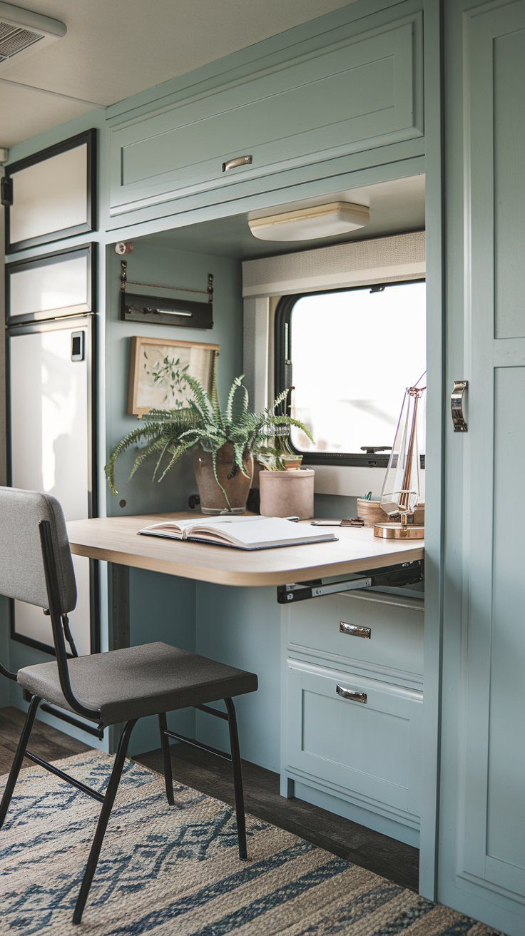 22 Innovative RV Office Setups for Remote Work and Travel - rvshowoff.com