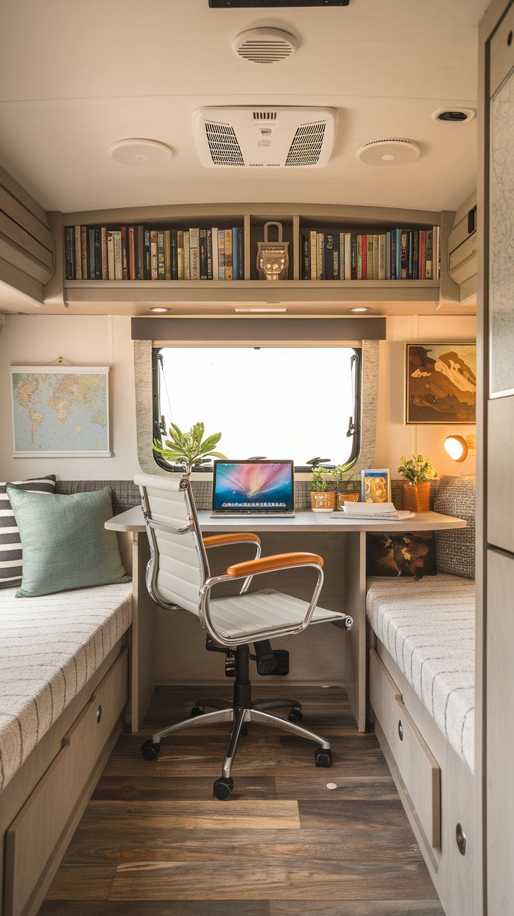 22 Innovative RV Office Setups for Remote Work and Travel - rvshowoff.com