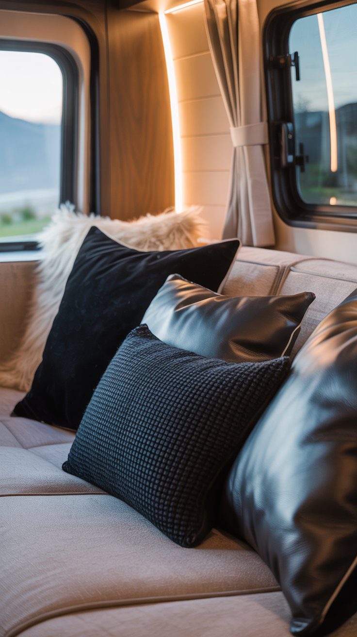 33 Sleek Black RV Decorating Ideas for a Modern Touch - rvshowoff.com
