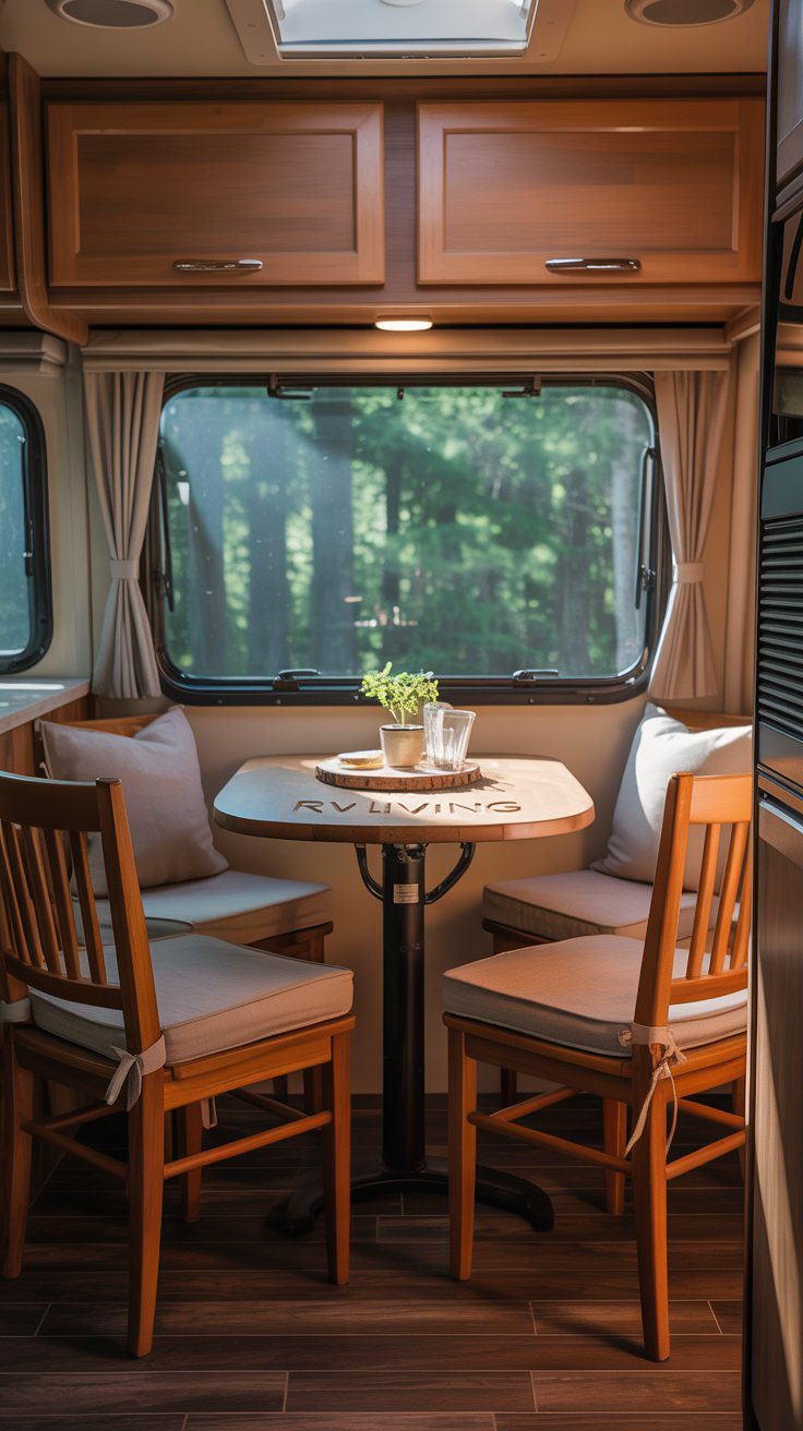 34 Brown Cabinet RV Decorating Ideas to Warm Up Your Space - rvshowoff.com