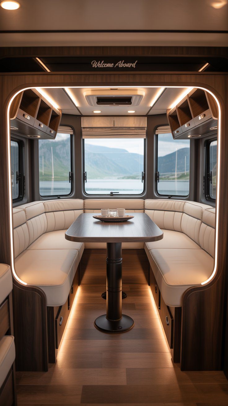 33 Functional RV Dining Areas for Family Meals on the Road - rvshowoff.com