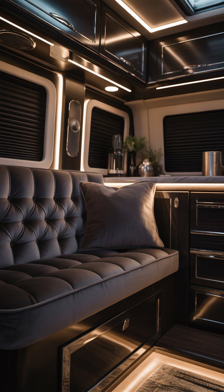 21 Dark Interior RV Decorating Ideas for a Sophisticated Feel ...