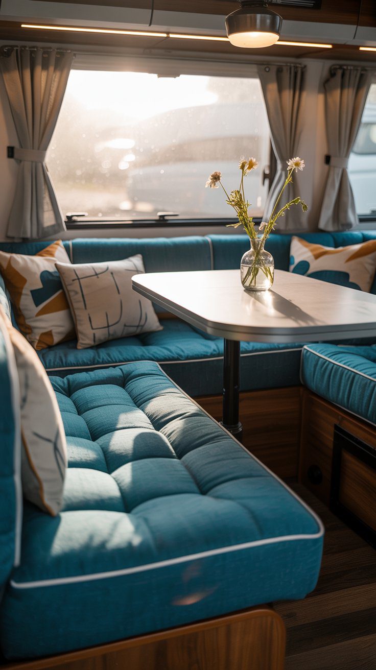 31 Dinette RV Decorating Ideas for a Cozy Dining Space - rvshowoff.com
