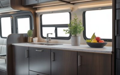 23 Dark Cabinet RV Decorating Ideas for a Sleek Look