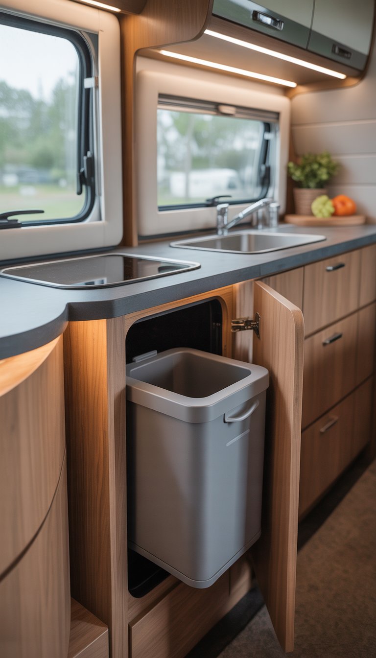 Diy Rv Trash 31 RV Kitchen Remodel Ideas to Make Cooking on the Road a Breeze ...