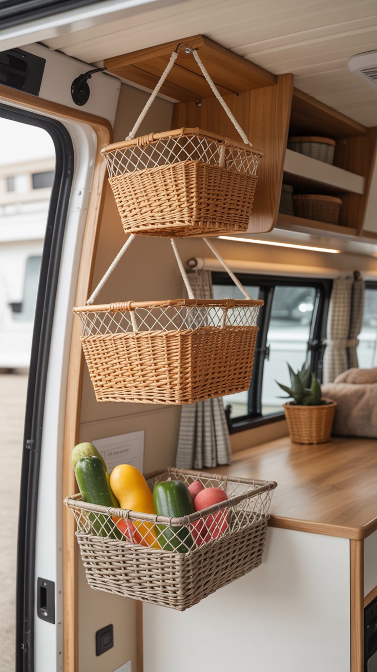 Rv Racks Baskets 29 Old RV Remodel Ideas on a Budget That Still Look Amazing - rvshowoff.com