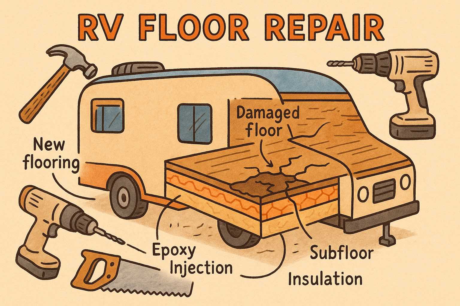 Can RV Floors Be Repaired? 15 Proven Methods to Fix Your RV Floor ...