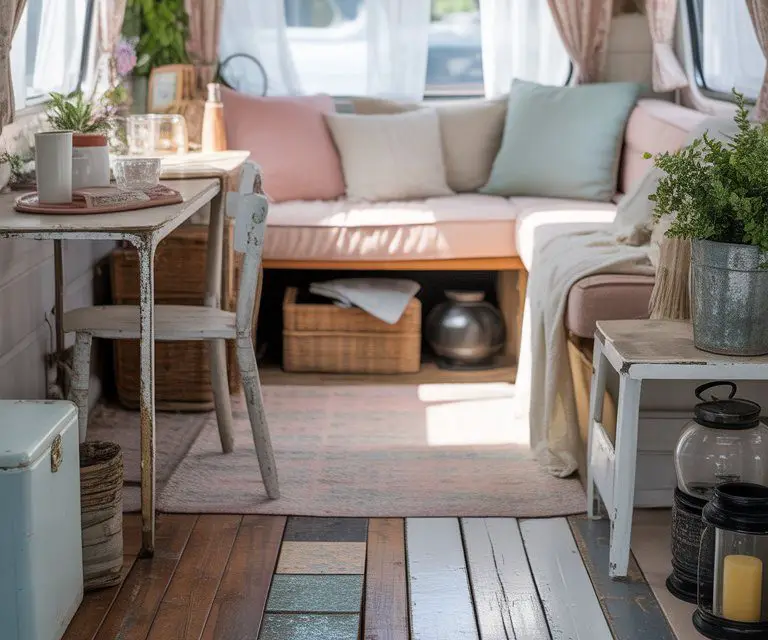 21 Budget-Friendly Flooring Options for Your Shabby Chick Camper That Combine Style and Comfort