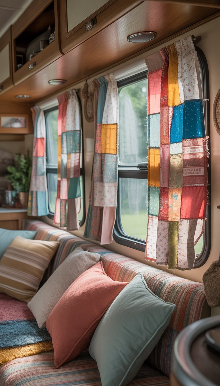 Small Rv Curtains 26 Creative Curtain Ideas for Your Camper's Shabby Chic Windows ...