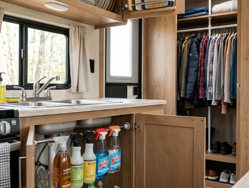 RV Living Full Time: 15 Genius Space-Saving Hacks for Small Spaces