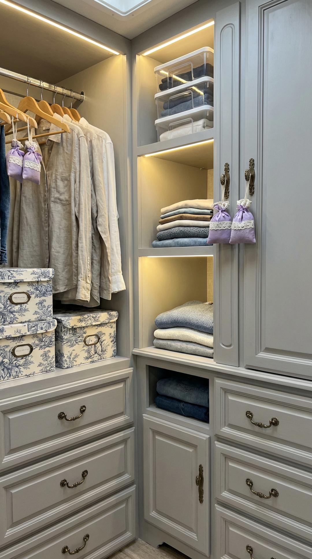 Organized Closet with French Charm