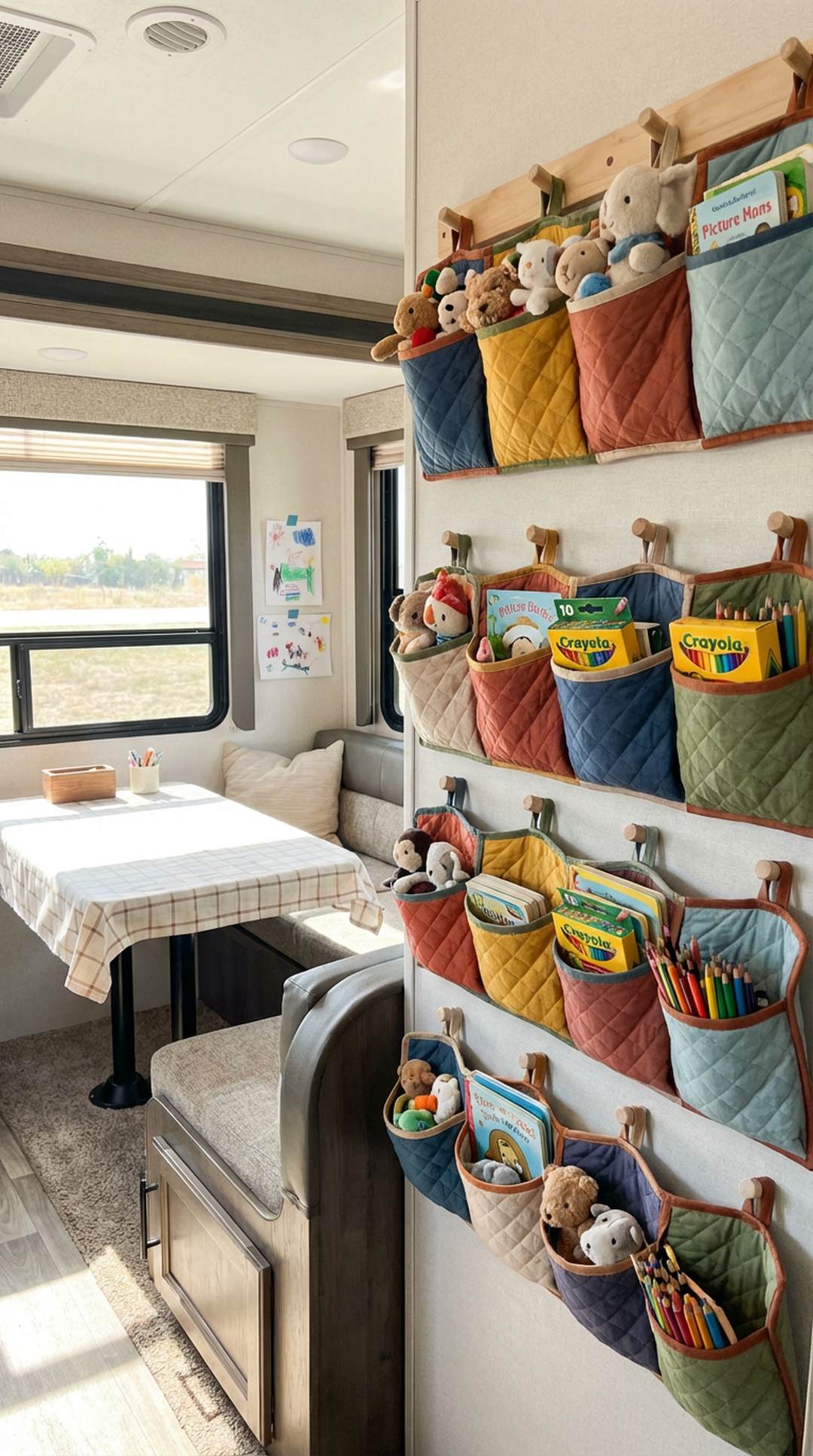 1. Hanging Wall Organizers for Toys and Supplies