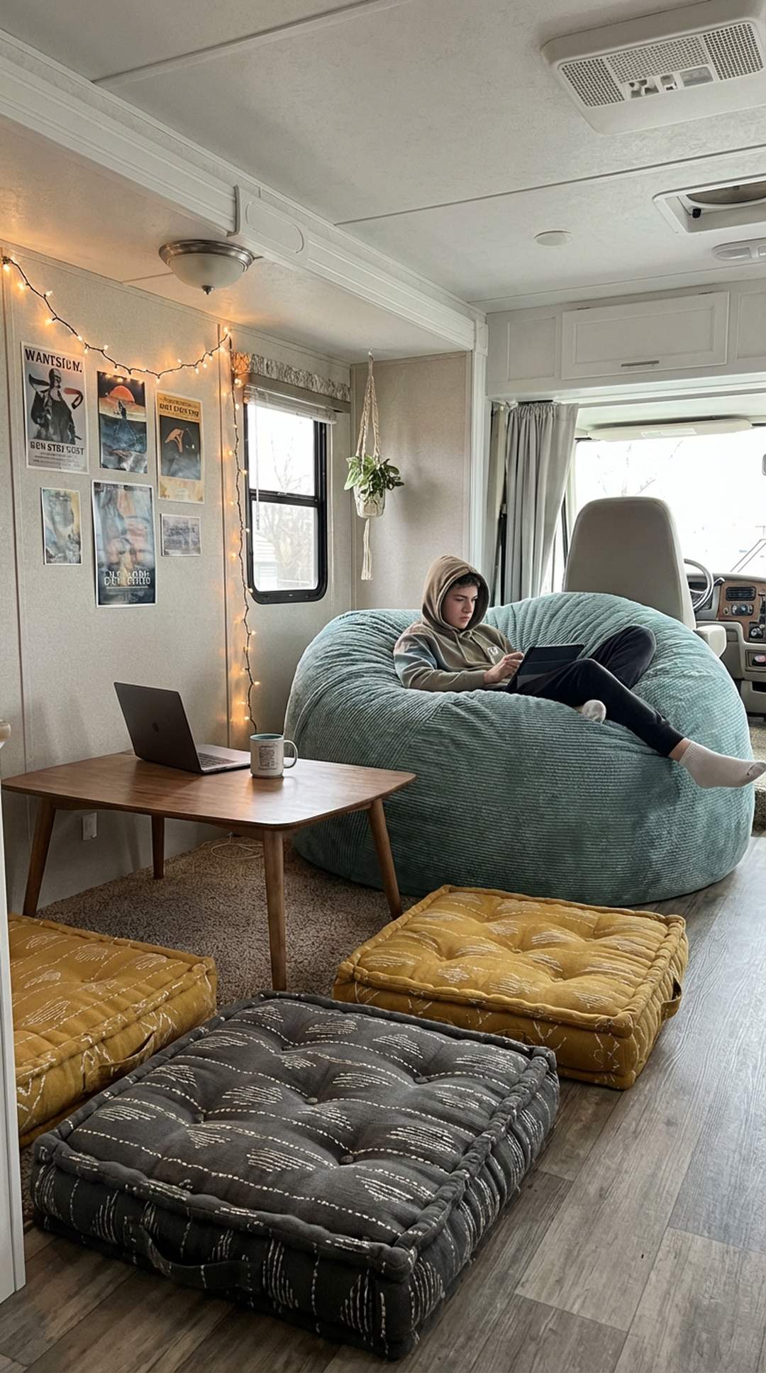 13. Bean Bag Chair or Floor Pouf