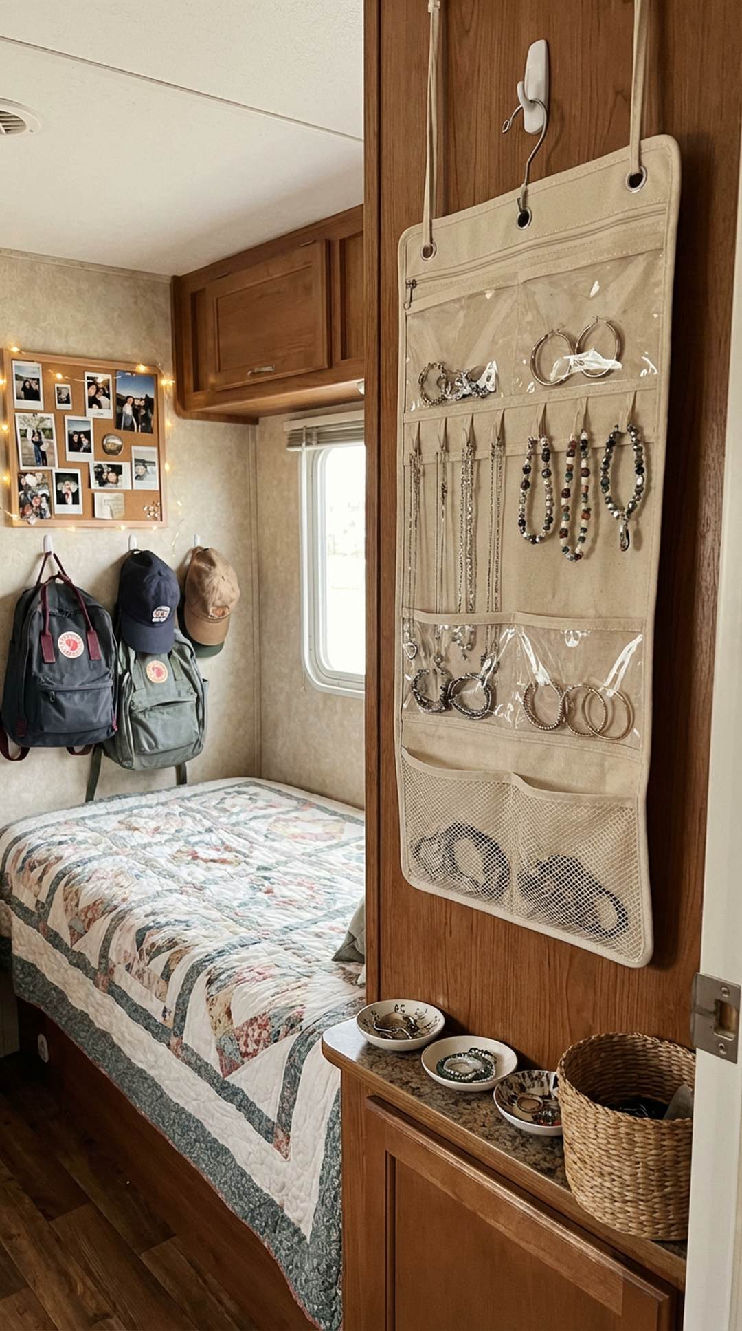 14. Wall-Mounted Jewelry Organizer