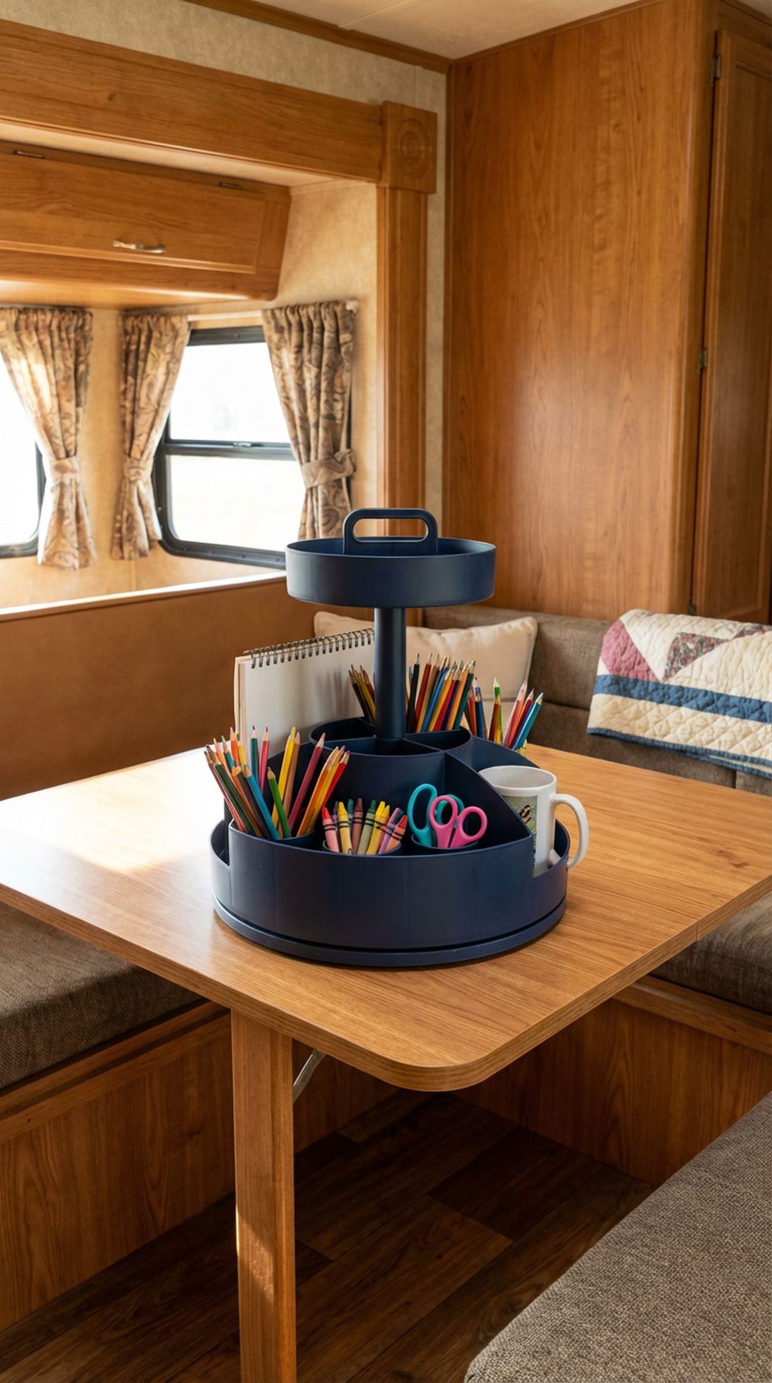 16. Rotating Art Supply Caddy