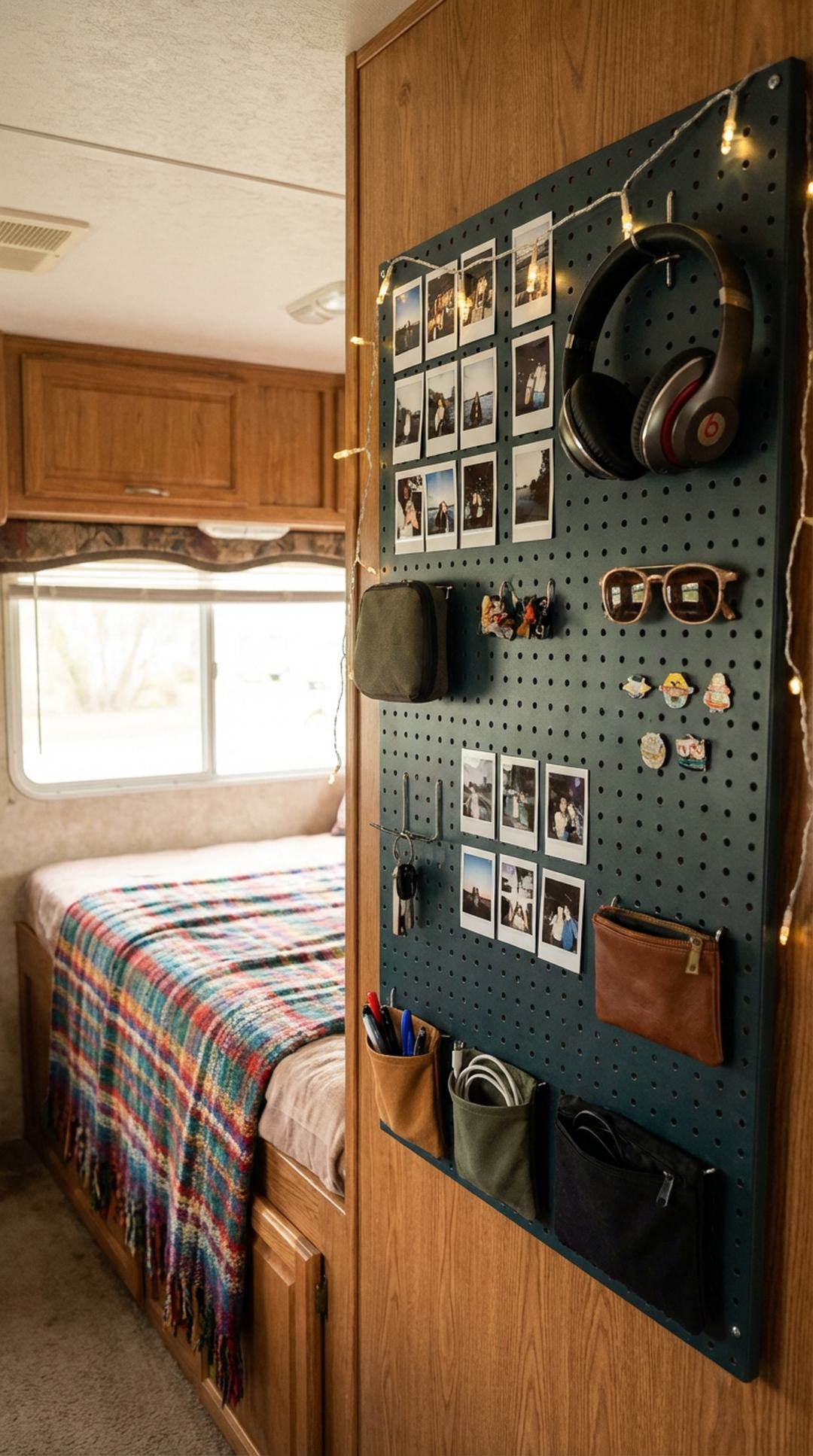 2. Magnetic Pegboard Wall Organizer