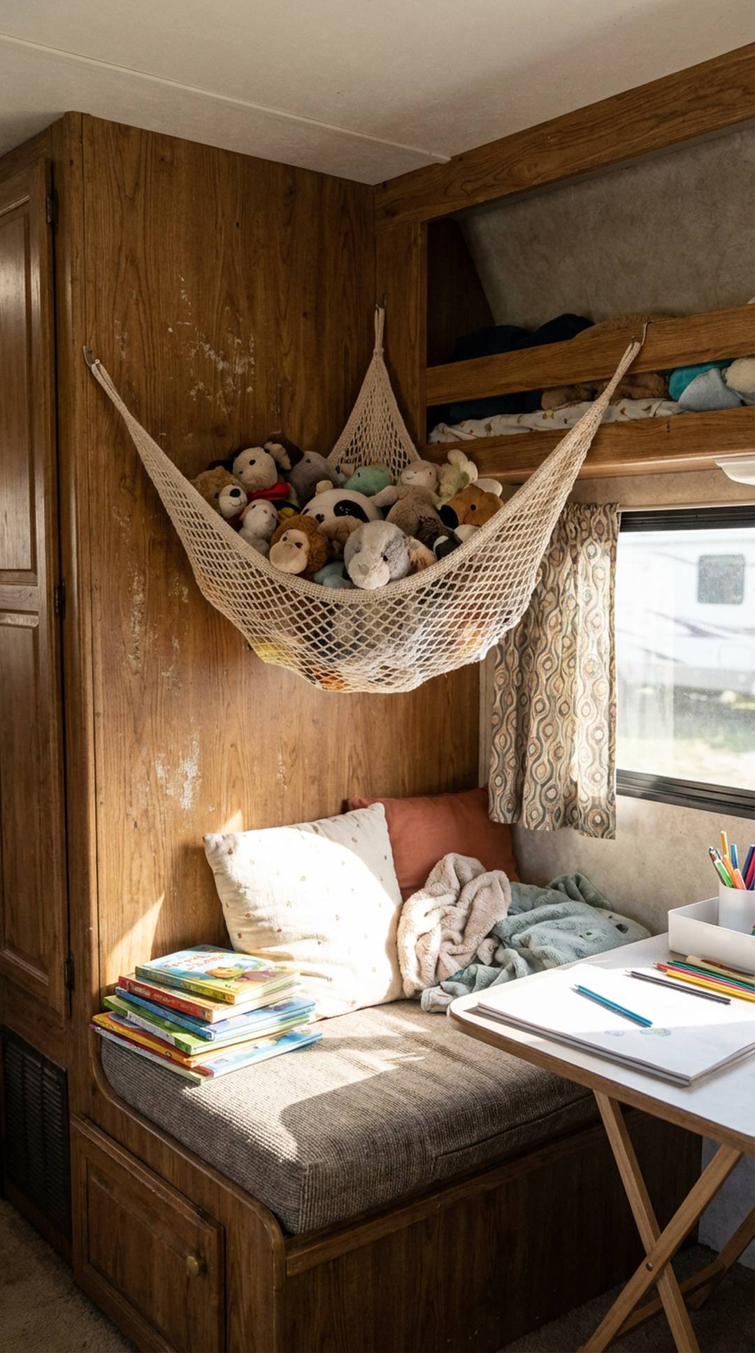 21. Stuffed Animal Hammock for Display Storage