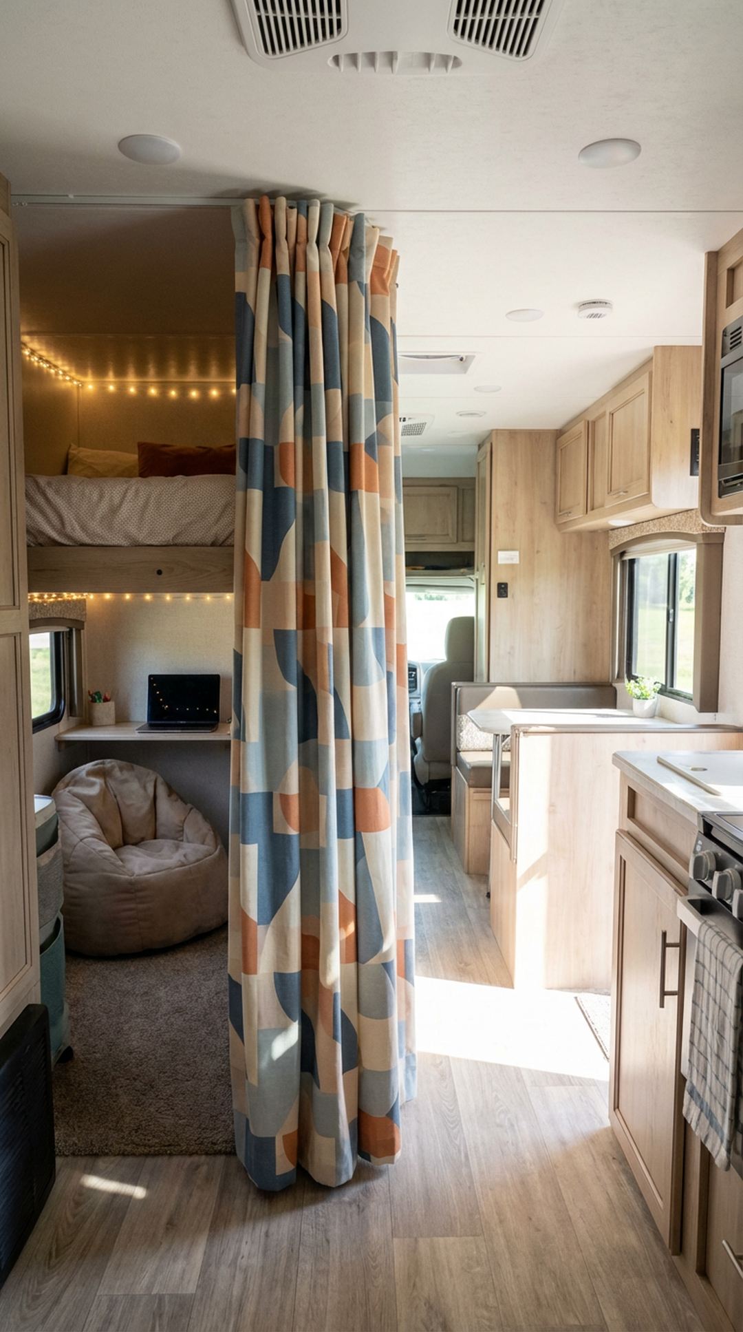 4. Room Divider Privacy Curtain