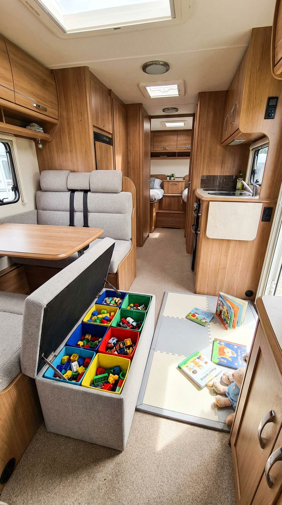 9. Compact Storage Ottoman for Toys