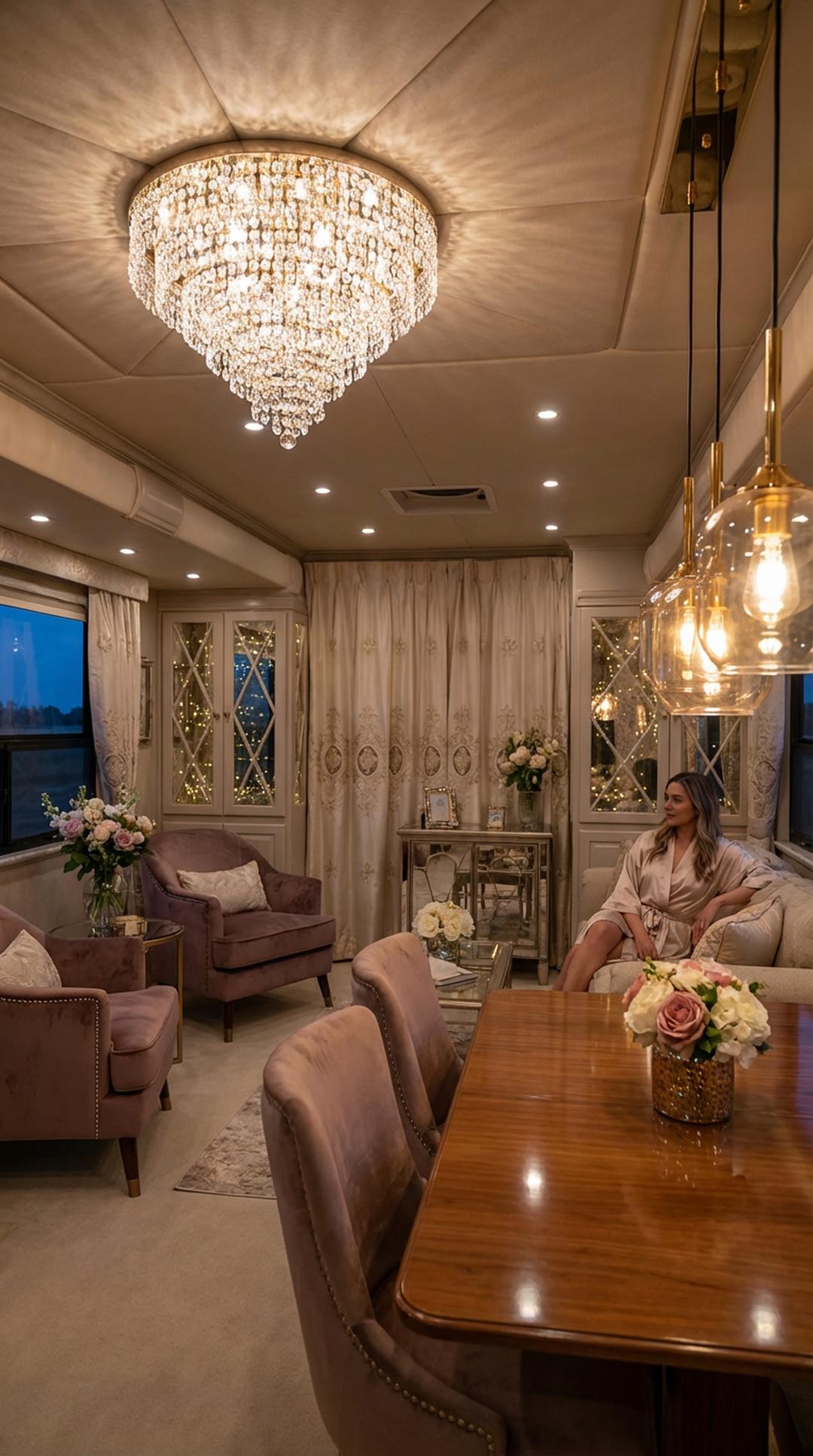 12. Crystal Chandelier