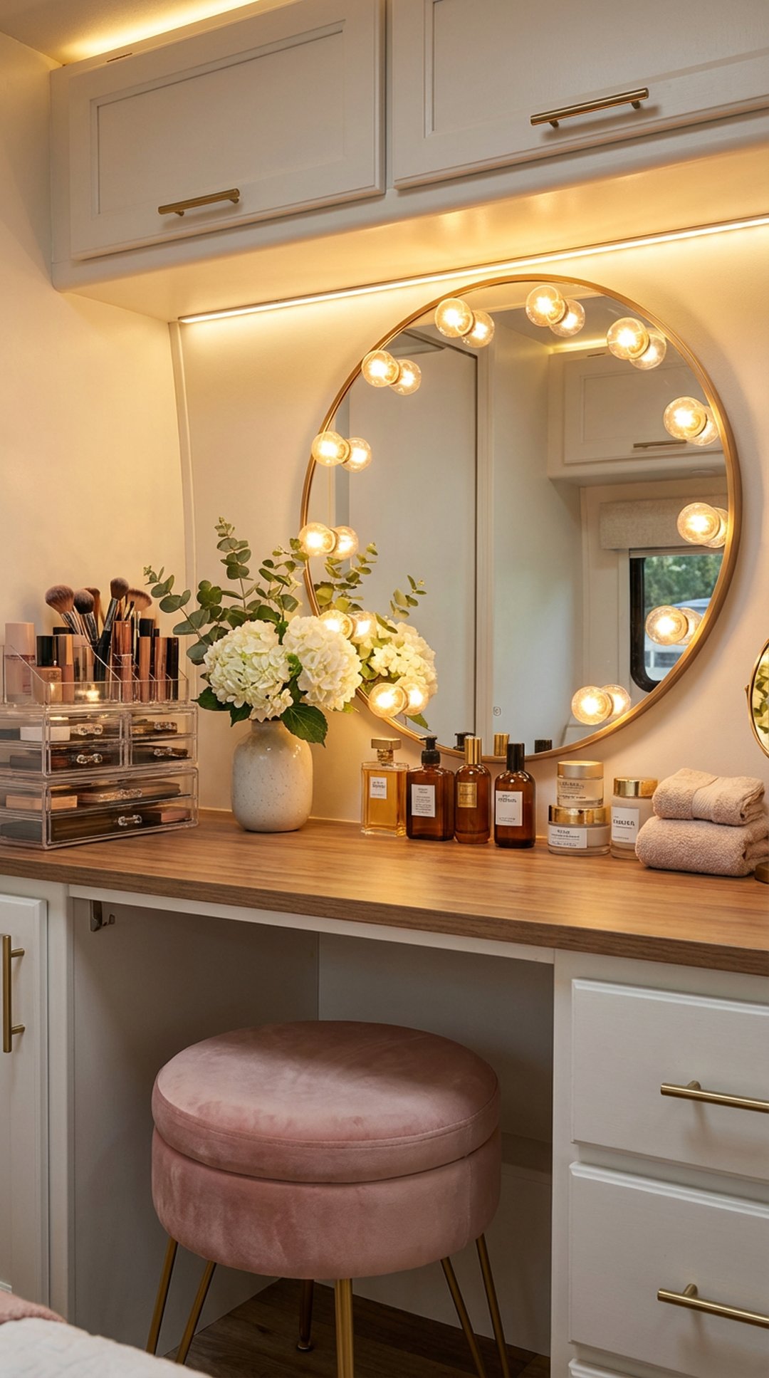 7. Glamorous Vanity Setup