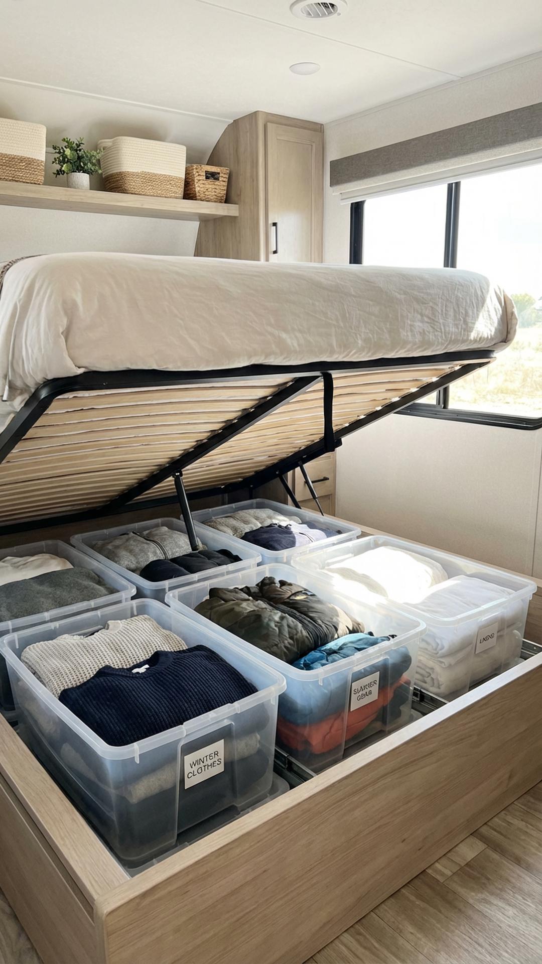Under-Bed Pull-Out Storage Bins