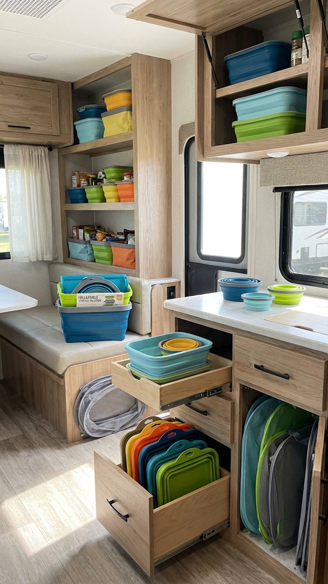 Collapsible Silicone Container Storage