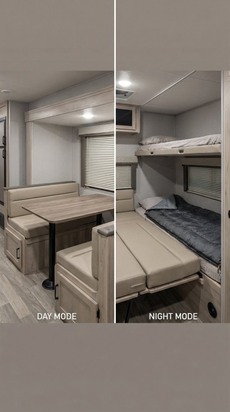 15 Genius RV Remodel Bunkroom Ideas for Extra Sleeping Space ...