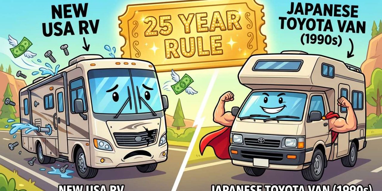 5 Reasons RV Owners Are Ditching New American RVs for 25-Year-Old Japanese Campers