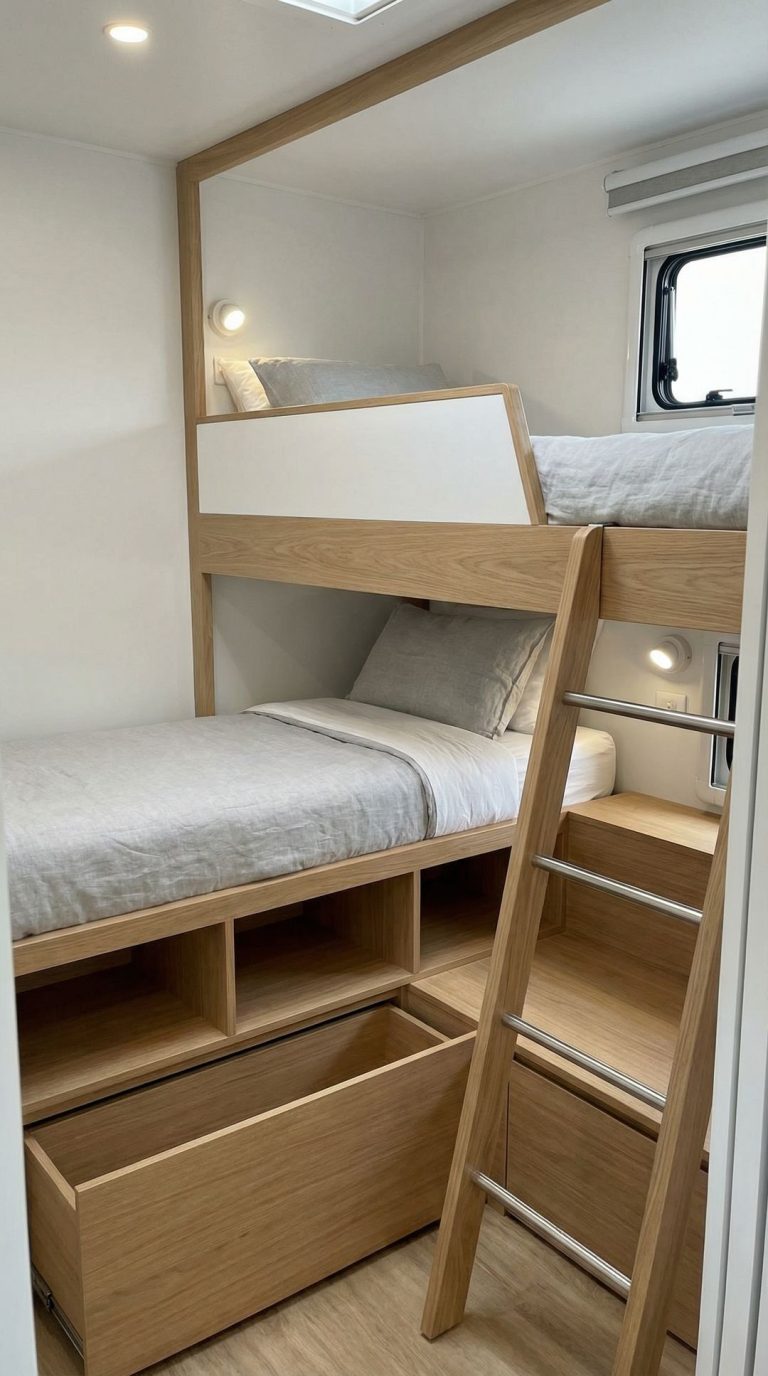 15 Genius RV Remodel Bunkroom Ideas for Extra Sleeping Space ...