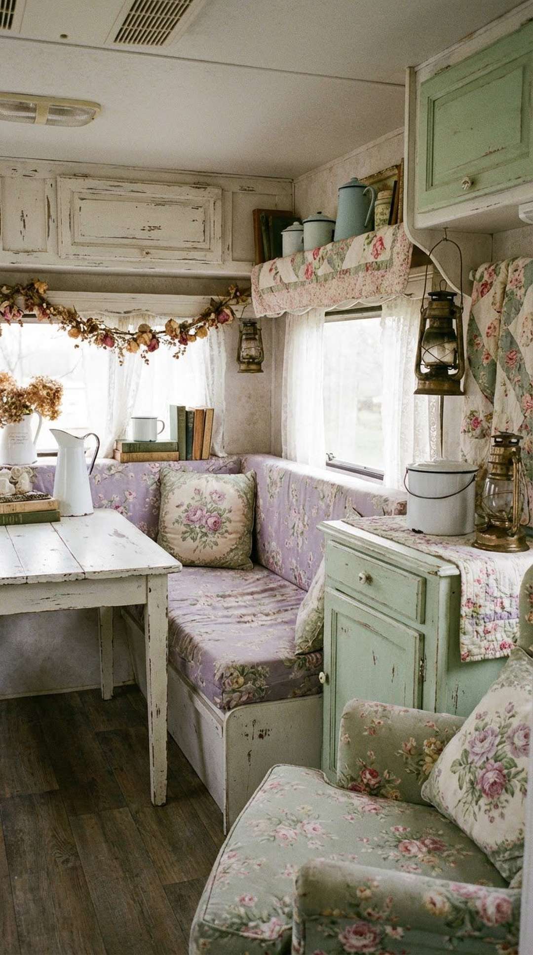 Lavender Floral Upholstery