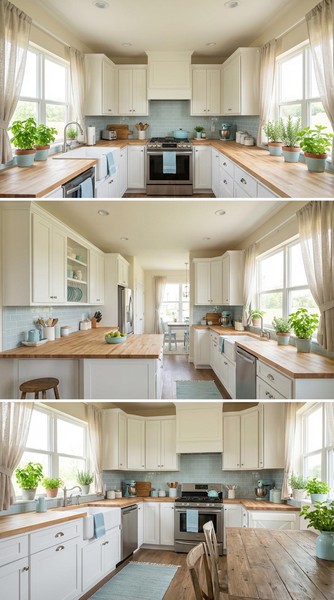 Light and bright RV kitchen