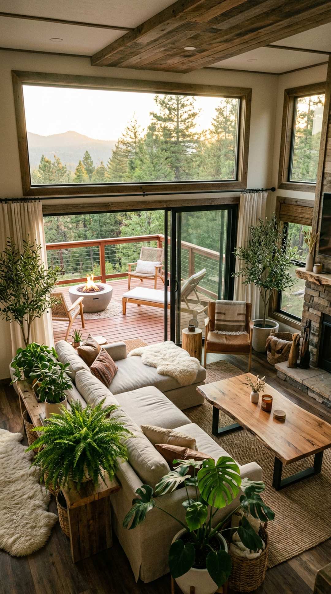 Indoor-outdoor connection in RV