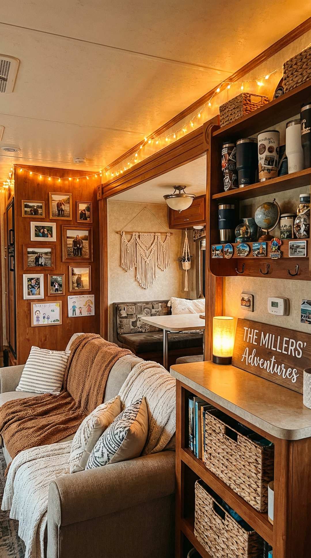 Personal touches in RV interior