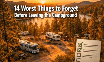 14 Worst Things to Forget Before Leaving the Campground