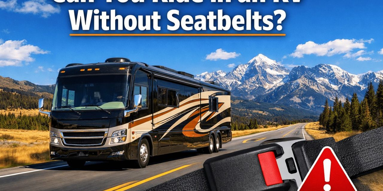 Can you ride in an RV without seatbelts?