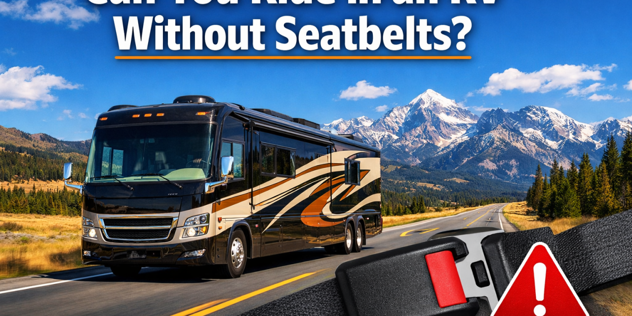 Can you ride in an RV without seatbelts?