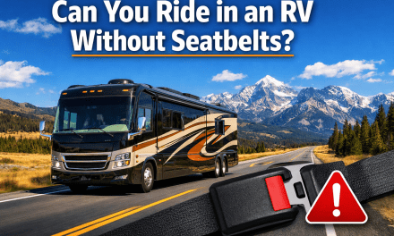 Can you ride in an RV without seatbelts?