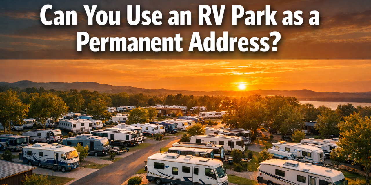 Can you use an rv park as a permanent address?
