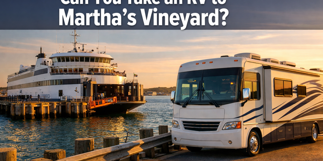 Can you take an RV to martha’s vineyard?