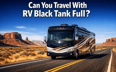 Can you travel with RV black tank full?
