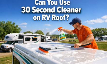 Can you use 30 second Cleaner on RV roof?