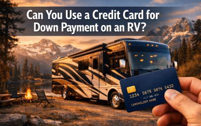 Can you use a credit card for down payment on RV?