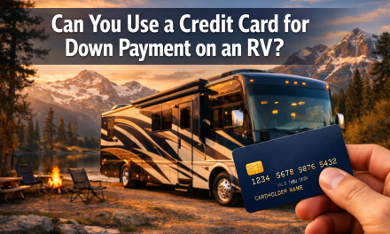 Can you use a credit card for down payment on RV?