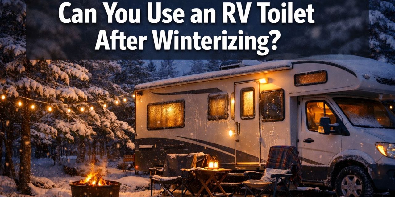 Can you use an RV toilet after winterizing?