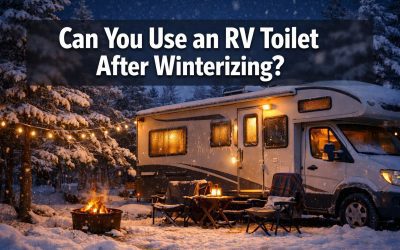 Can you use an RV toilet after winterizing?