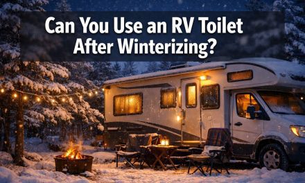 Can you use an RV toilet after winterizing?